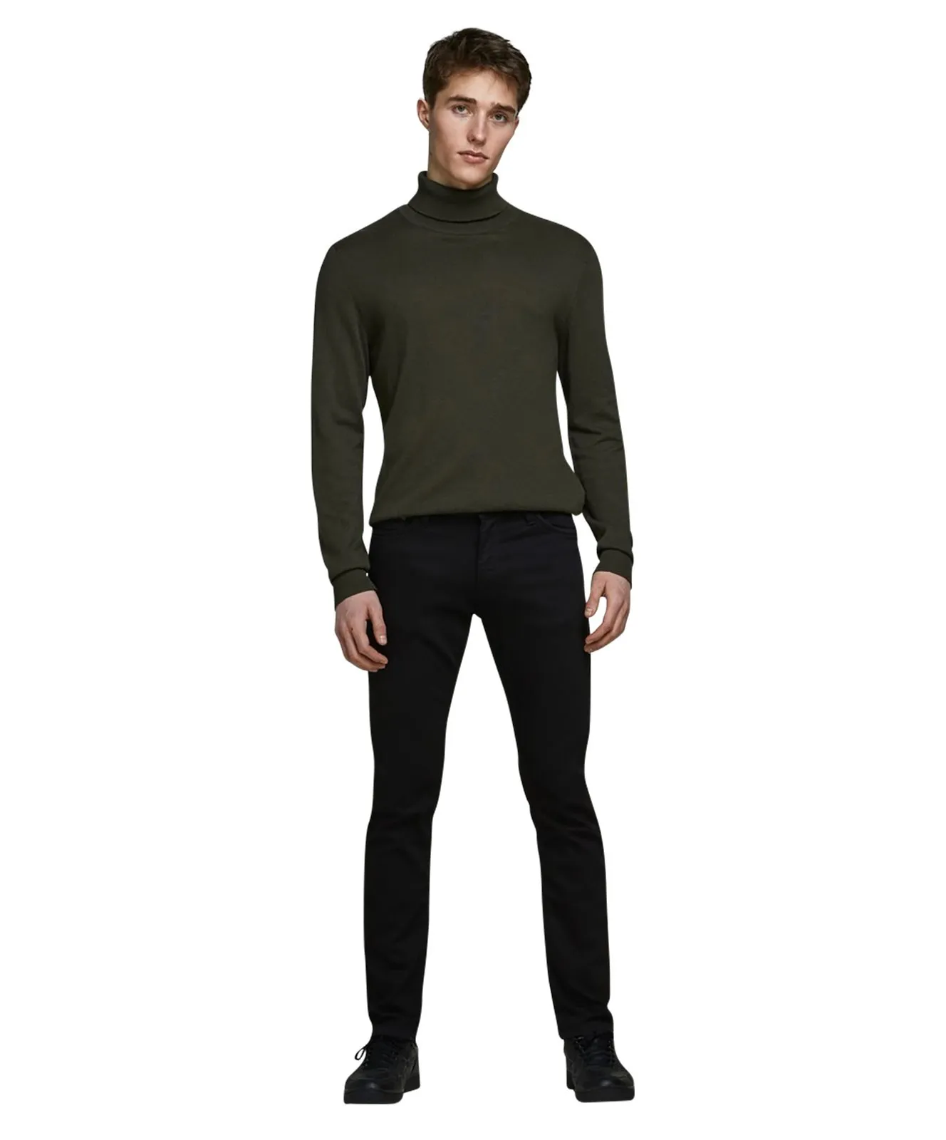 Herren Jeans Glenn Felix von Jack & Jones in Black Denim