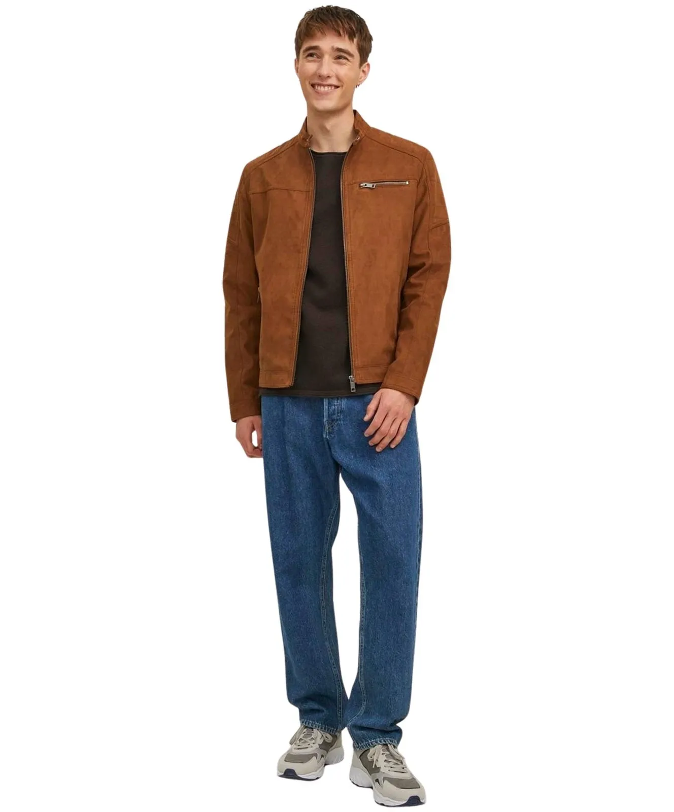 Herren Jacke Rocky von Jack & Jones in Cognac