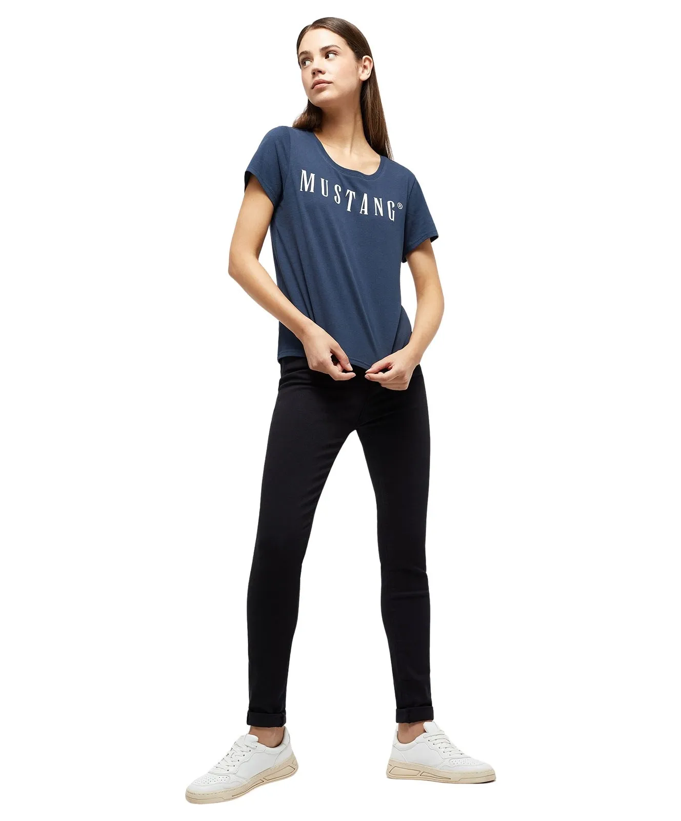 Damen Shirt Alma von Mustang in Dark Sapphire