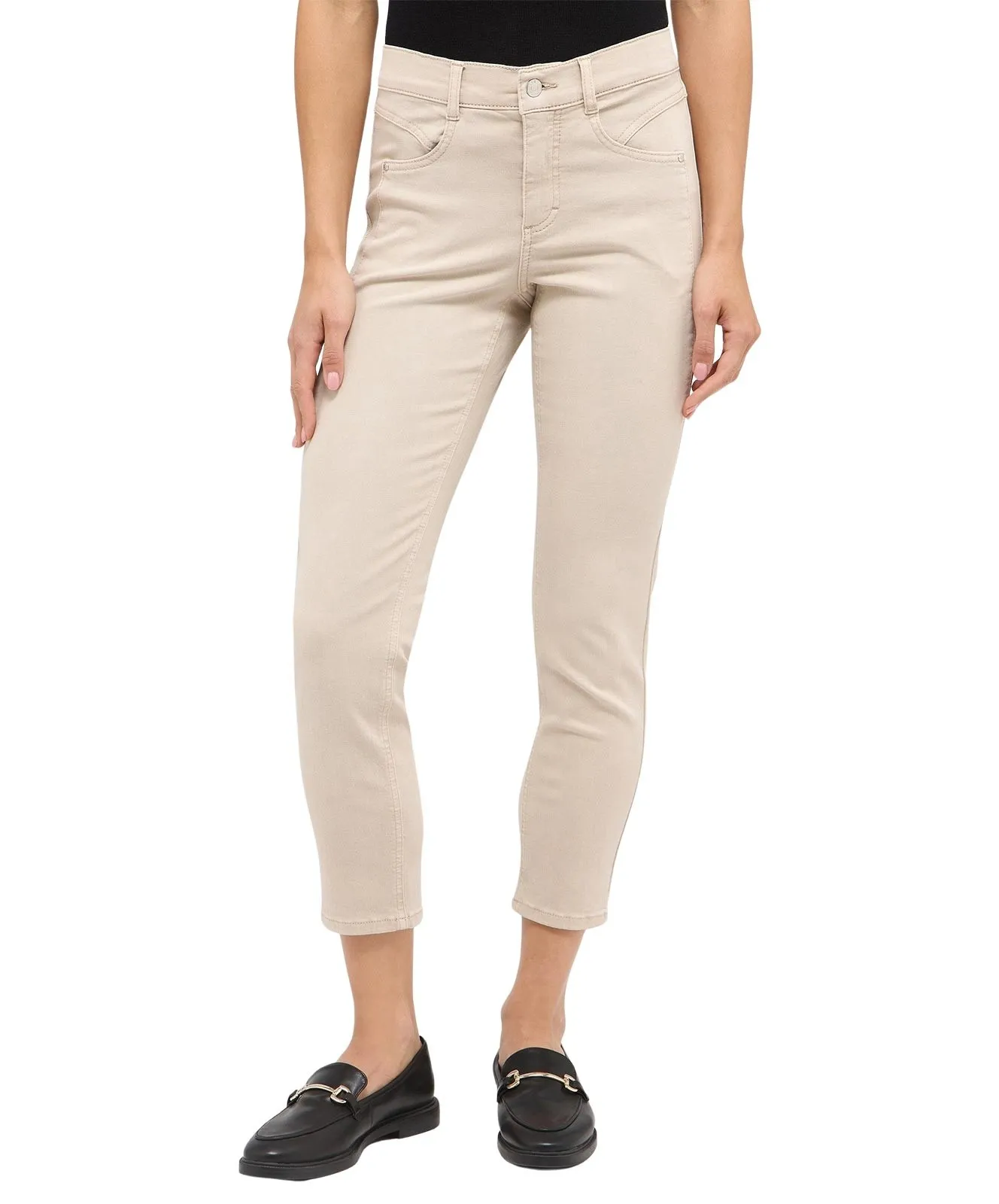 Damen Jeans Ornella Seam von Angels in Dark Indigo Used