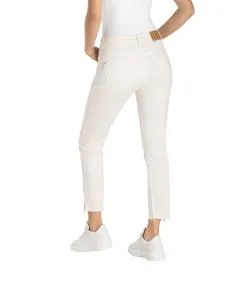 MAC Rich Slim Chic Jeans aus Light Denim in Antique Weiß