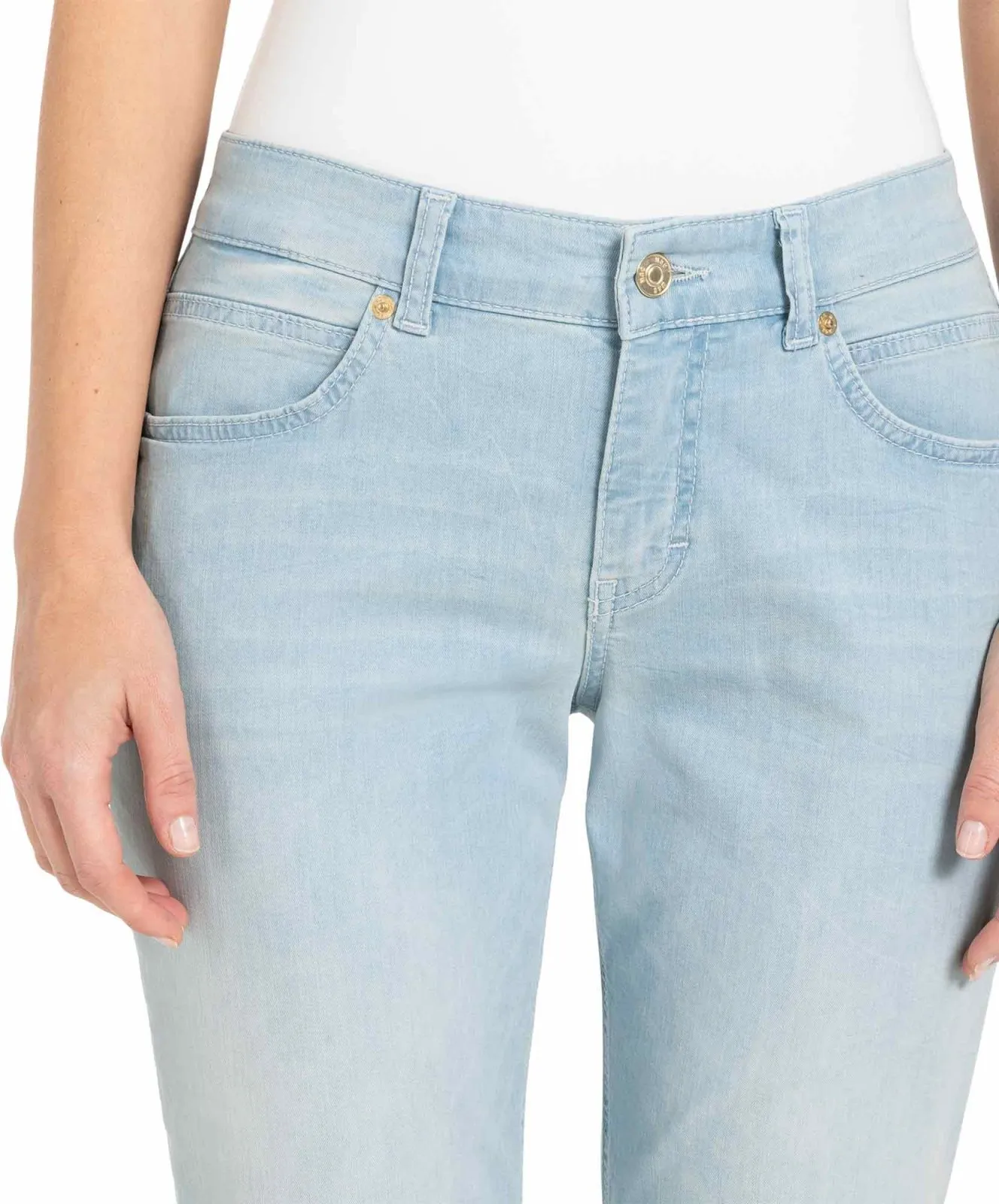 Damen Jeans Sue Relax von MAC in Authentic Light Blue Used