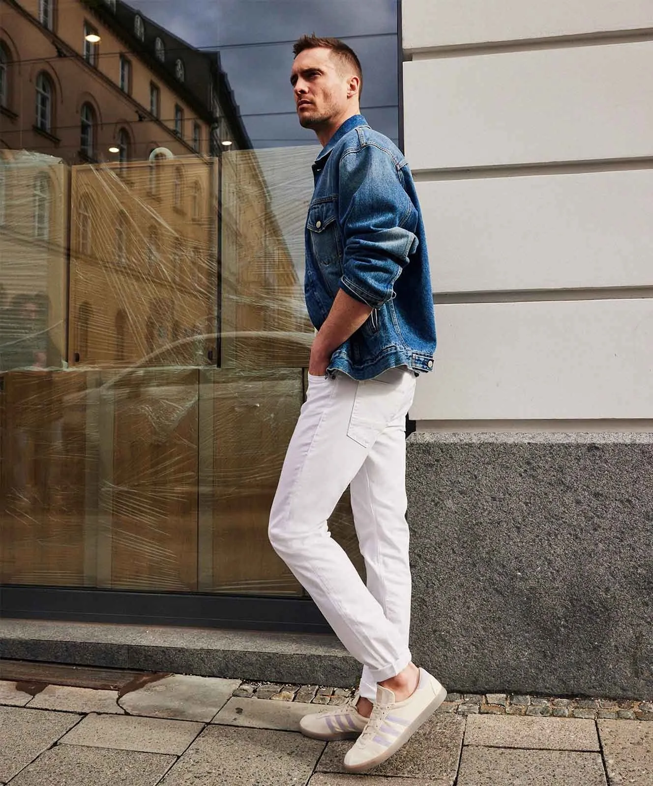 Herren Jeans Arne Pipe von MAC in White Denim
