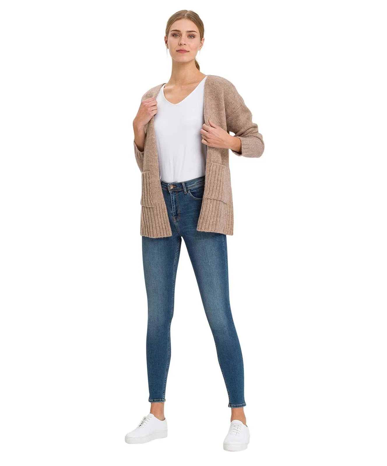 Damen Jeans Judy von Cross in Dark Mid Blue