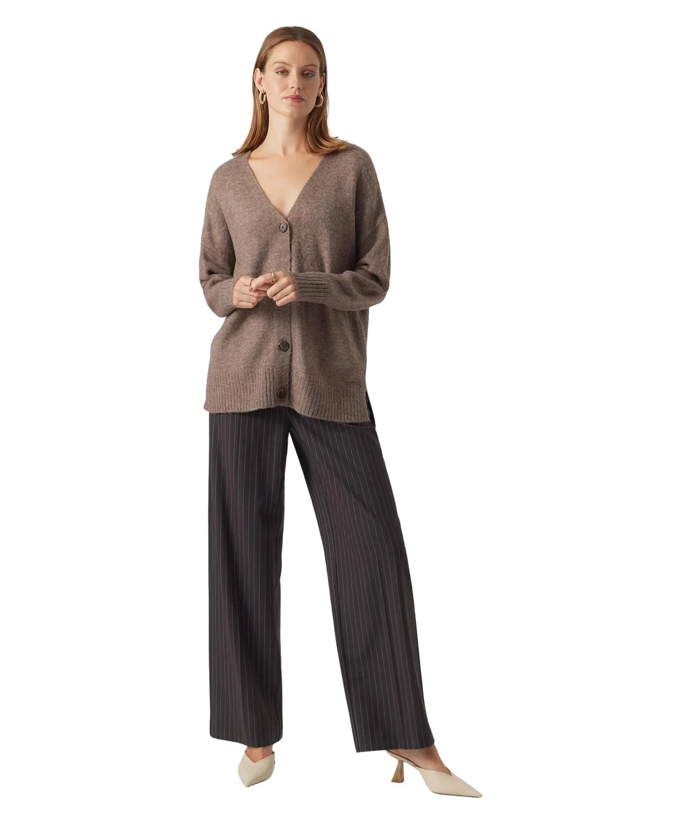 Damen Jacke Lefile Oversie Boxy von Vero Moda in Brown Lentil