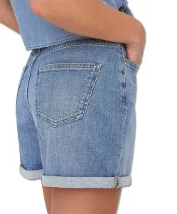 ONLY Jeansshorts Josephine in Hellblau im Bermuda-Stil