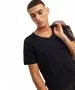 Herren Shirt Basic V-Neck Tee von Jack & Jones in Black