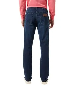 Wrangler Texas Slim Jeans in blue black Waschung