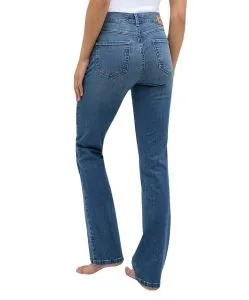 Angels Jeans Leni mit Bootcut in mittelblauer Waschung