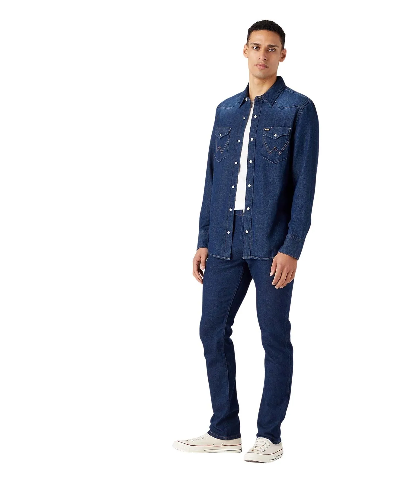 Herren Hemd 27MW von Wrangler in Dark Stone