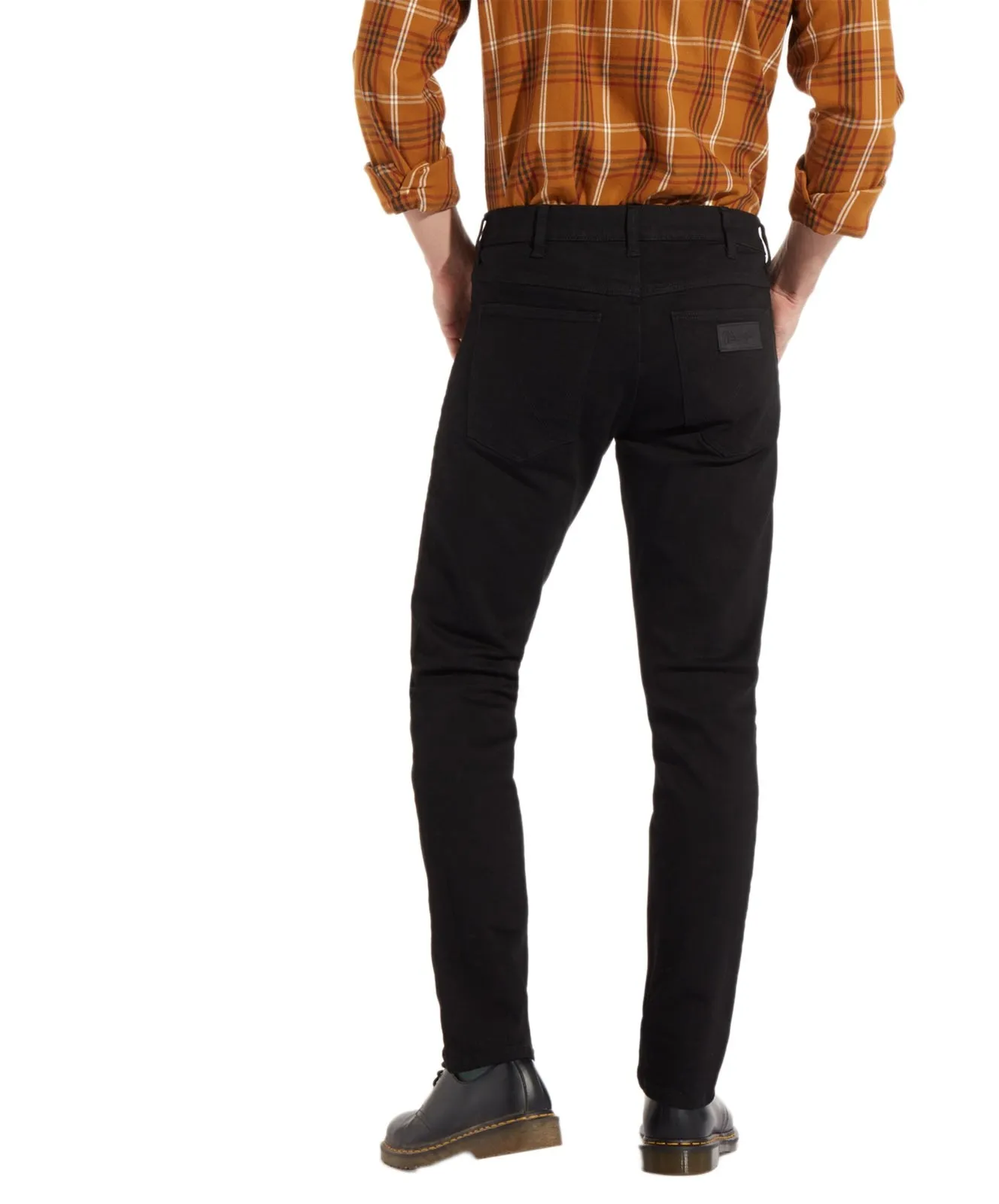 Herren Jeans Larston von Wrangler in Black Valley