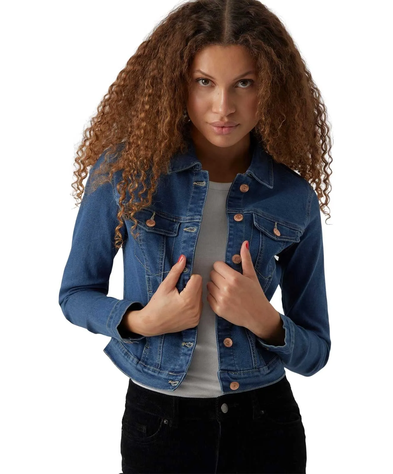 Damen Jacke Luna Slim von Vero Moda in Medium Blue