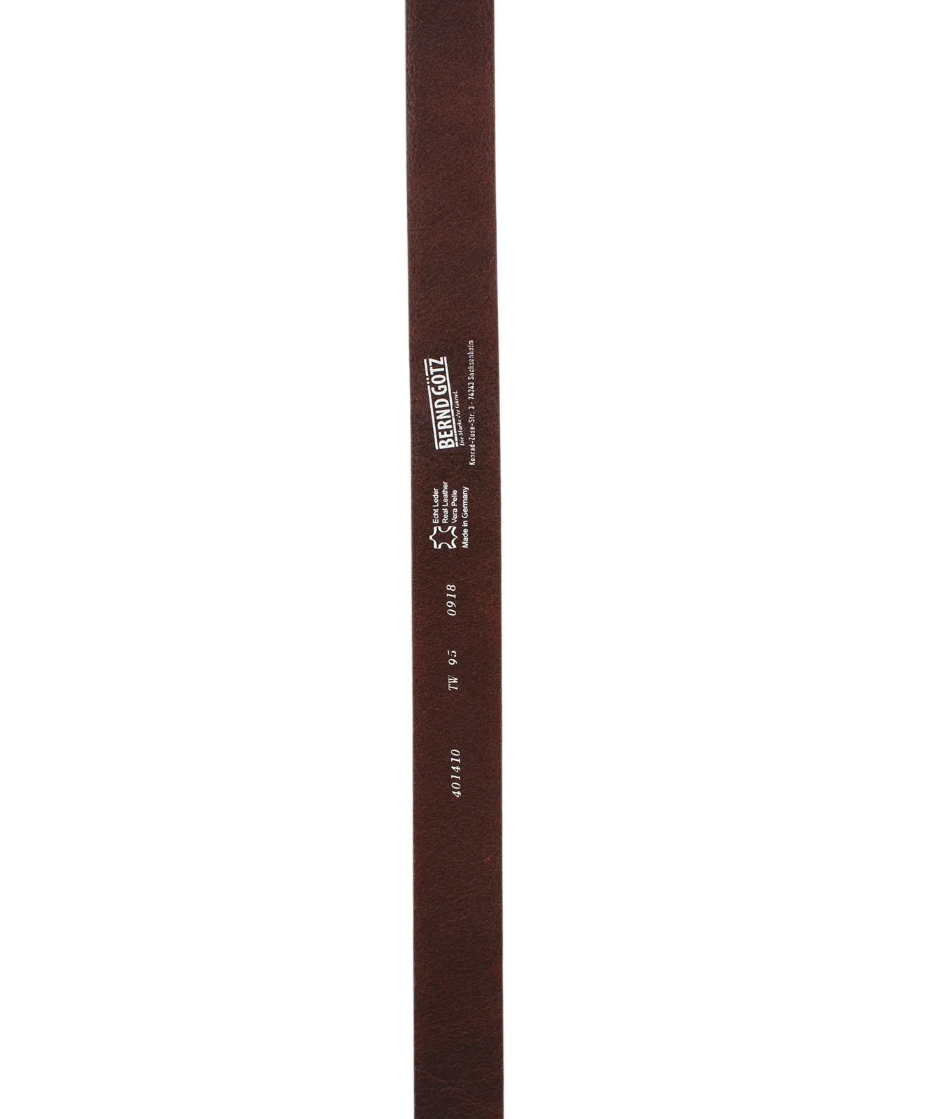 Herren Gürtel 401410 - 4cm Walkledergürtel von Bernd Götz in Dunkelbraun