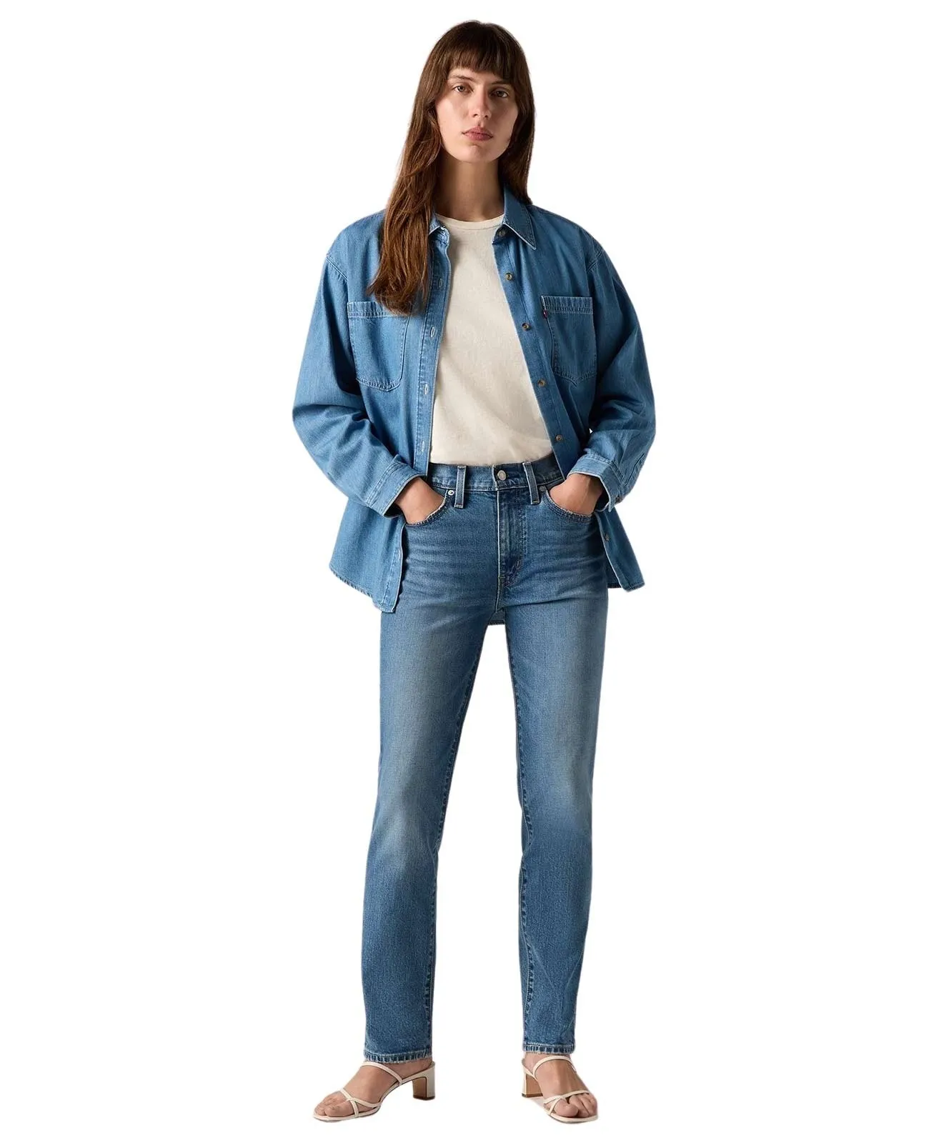 Damen Jeans 724 High-Waisted Straight von Levis in Kick Start