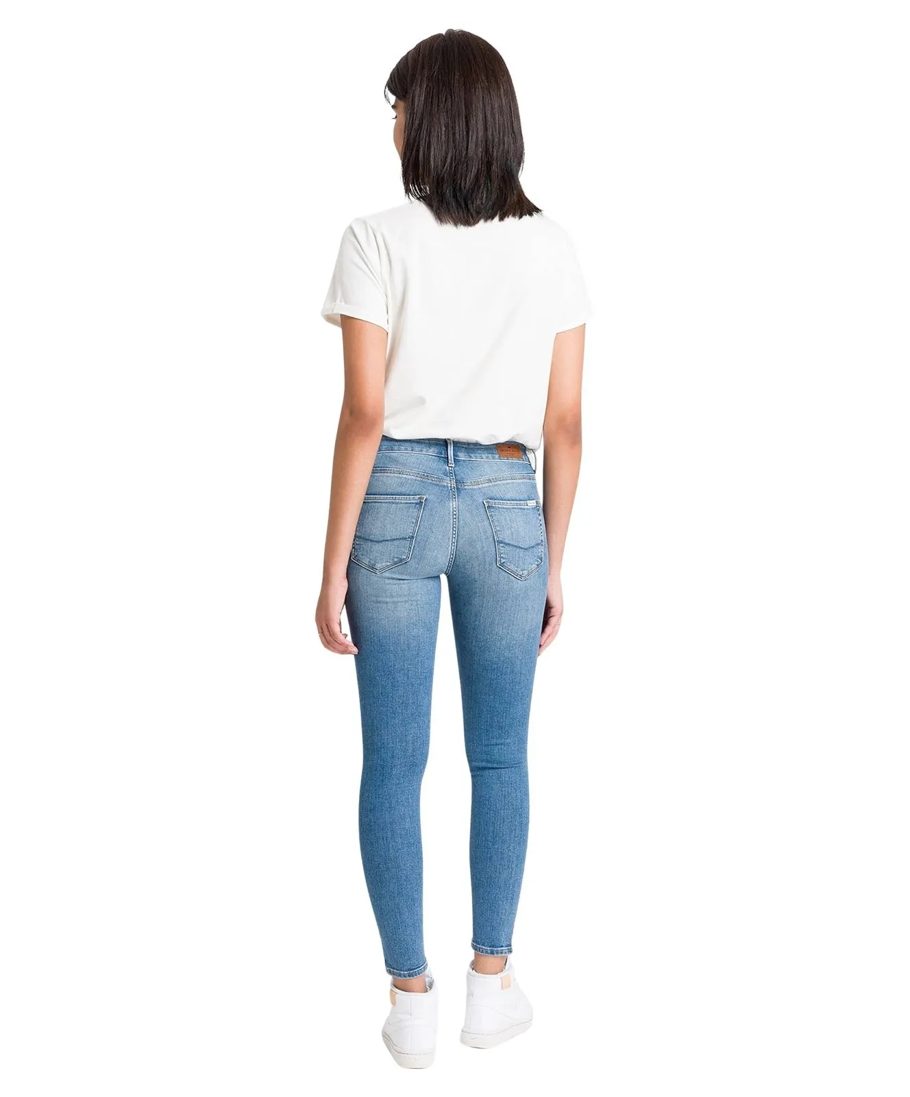 Damen Jeans Giselle von Cross in Mid Blue Used