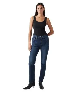 Levi's 501 Damen mit hohem Bund in dunkler Waschung