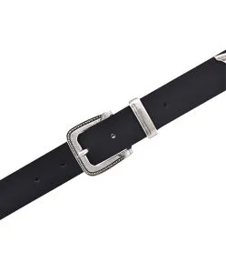 Mustang Echtleder-Gürtel mit 3cm breite in Schwarz