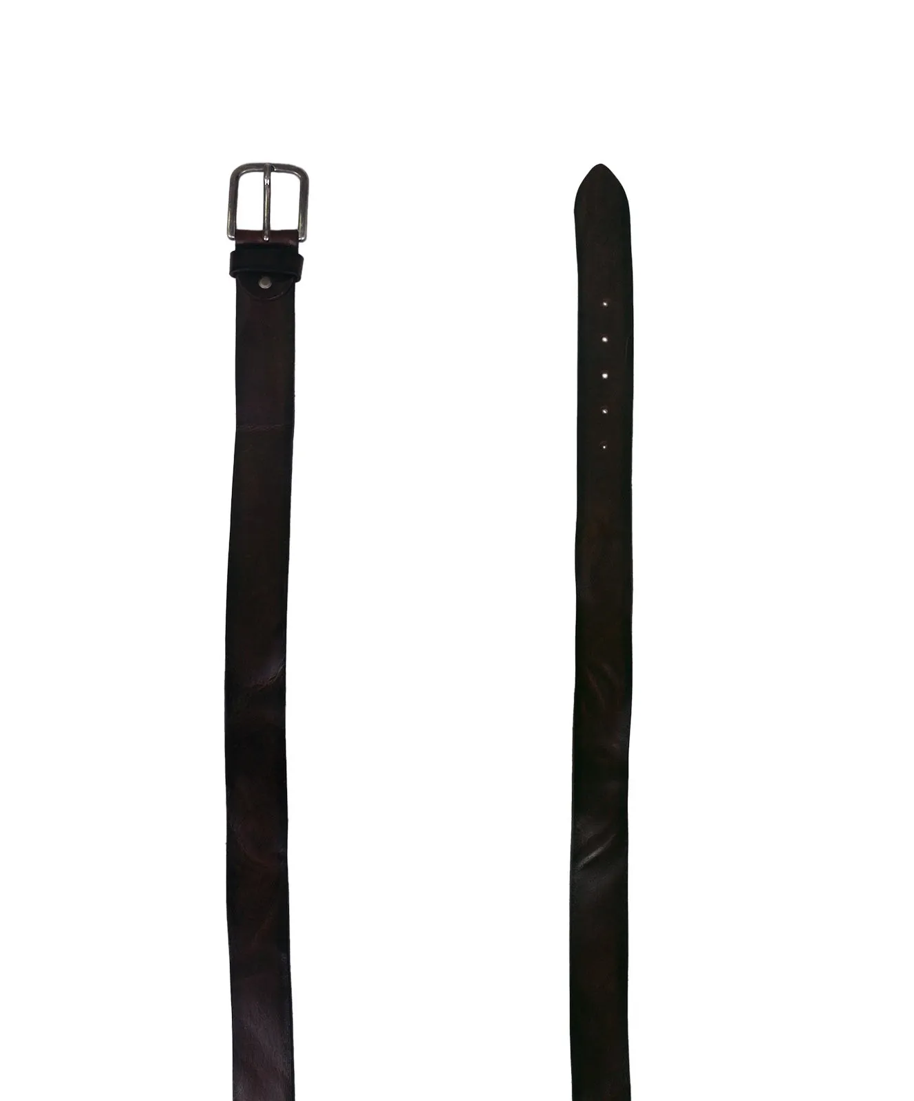 Herren Gürtel 402853 - 4cm Walkledergepr. Gürtel von Bernd Götz in Dunkelbraun