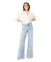 Damen Jeans Celia Wide von Garcia in Light Used