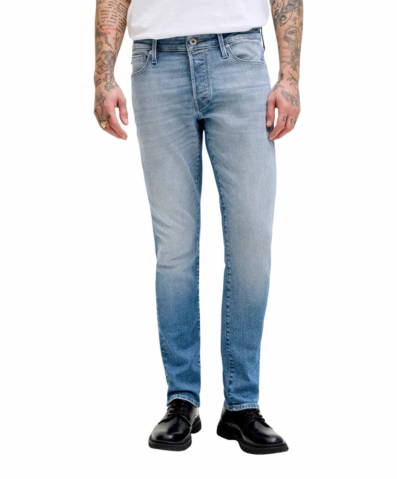 Herren Jeans Glenn Icon von Jack & Jones in Blue Denim