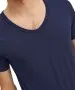 Herren Shirt Basic V-Neck von Jack & Jones in Navy Blue