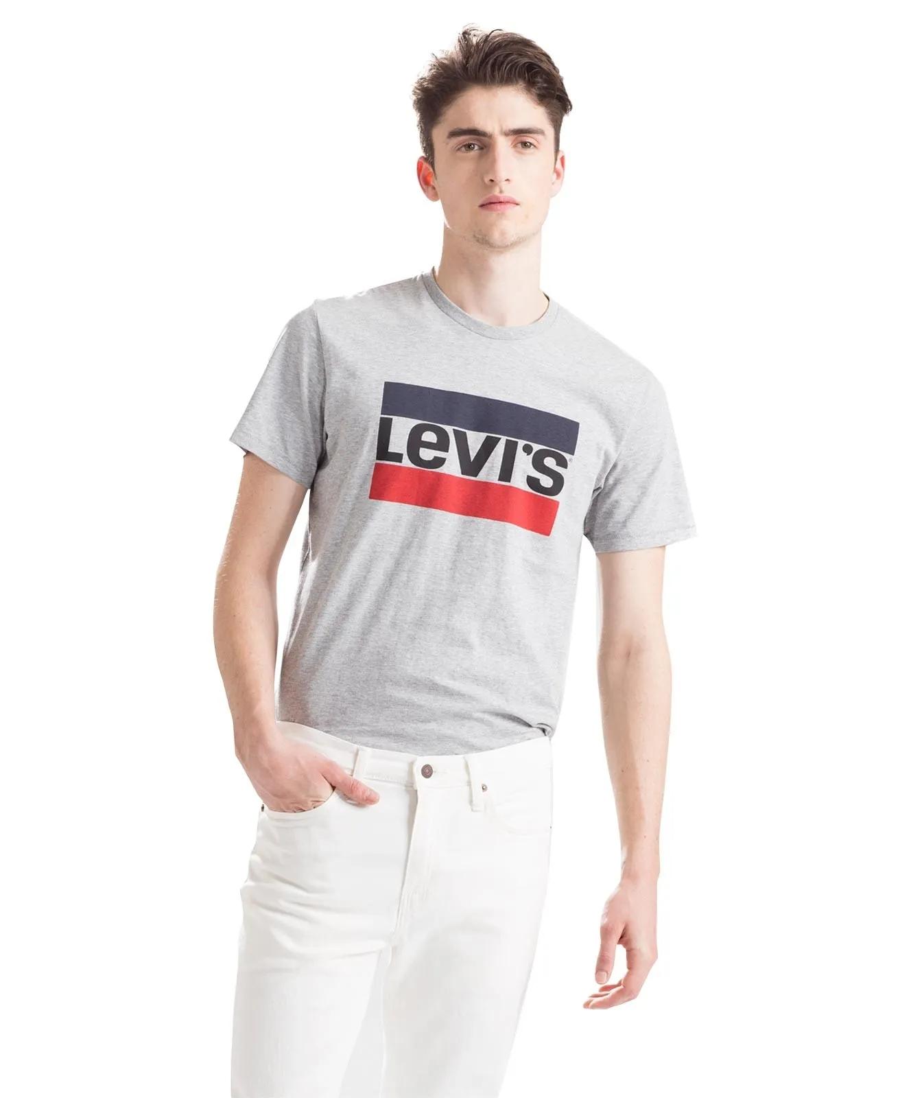 Herren Shirt Sportswear Logo Tee von Levis in Grey Heather