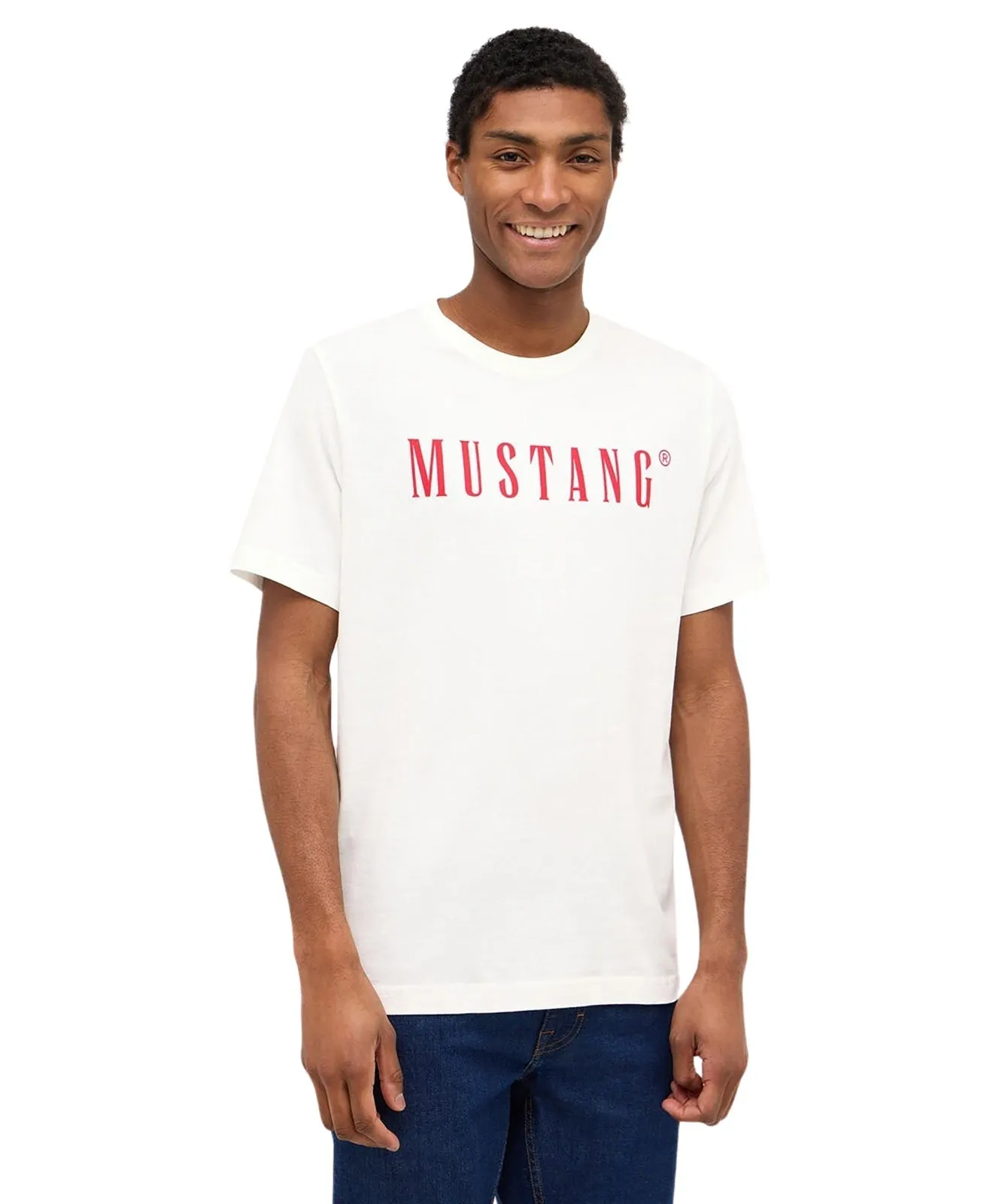 Herren Shirt Austin von Mustang in Cannoli Cream