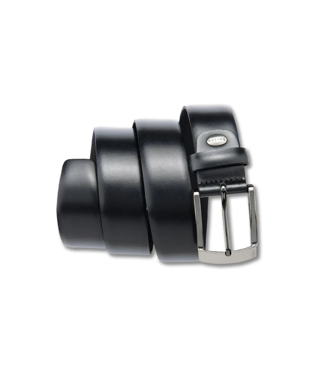 Herren Gürtel 3,5cm Bomb.Leder.T-Lucido  von Bernd Götz in Schwarz