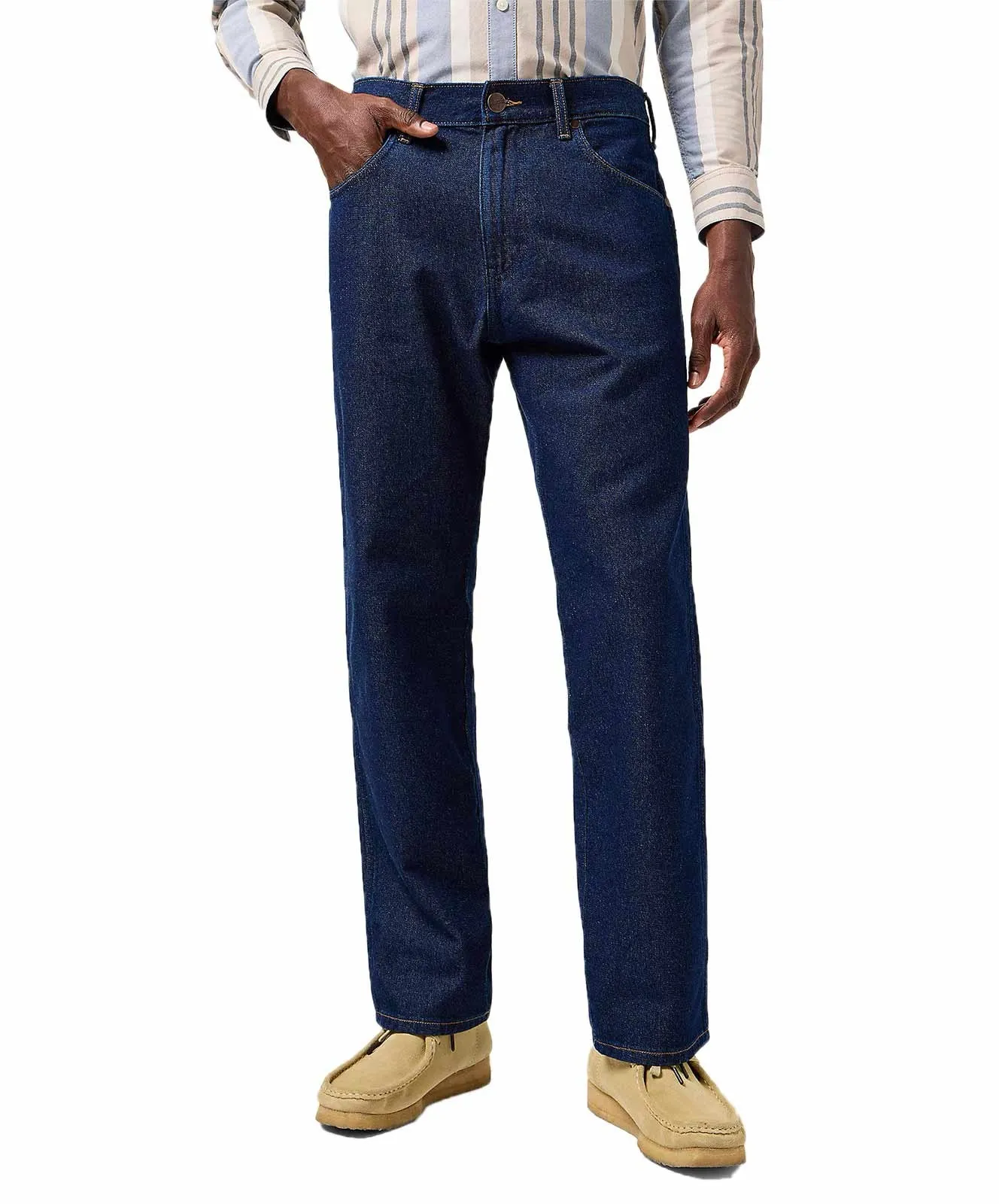 Herren Jeans Frontier  von Wrangler in Rinsed Night