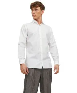 Jack & Jones Hemd Parker mit Langarm in Weiß
