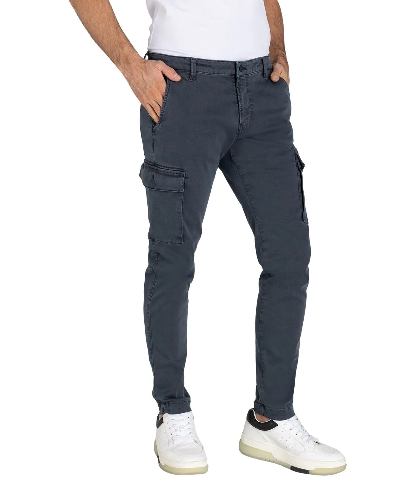 Herren Hose Driver Cargo von MAC in Blue Grey