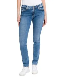Cross Jeans Anya mit hohem Bund in Mittelblau