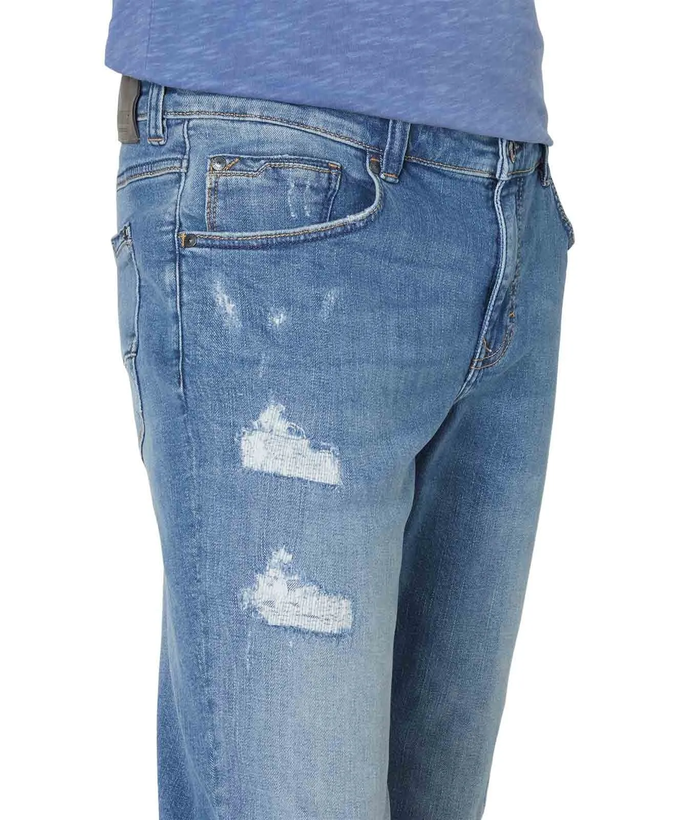 Herren Jeans Ben von Paddocks in Light Stone Used Moustache