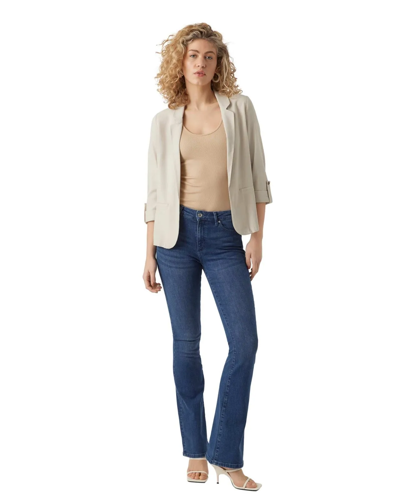 Damen Jacke 3/4 Jesmiro von Vero Moda in Silver Lining