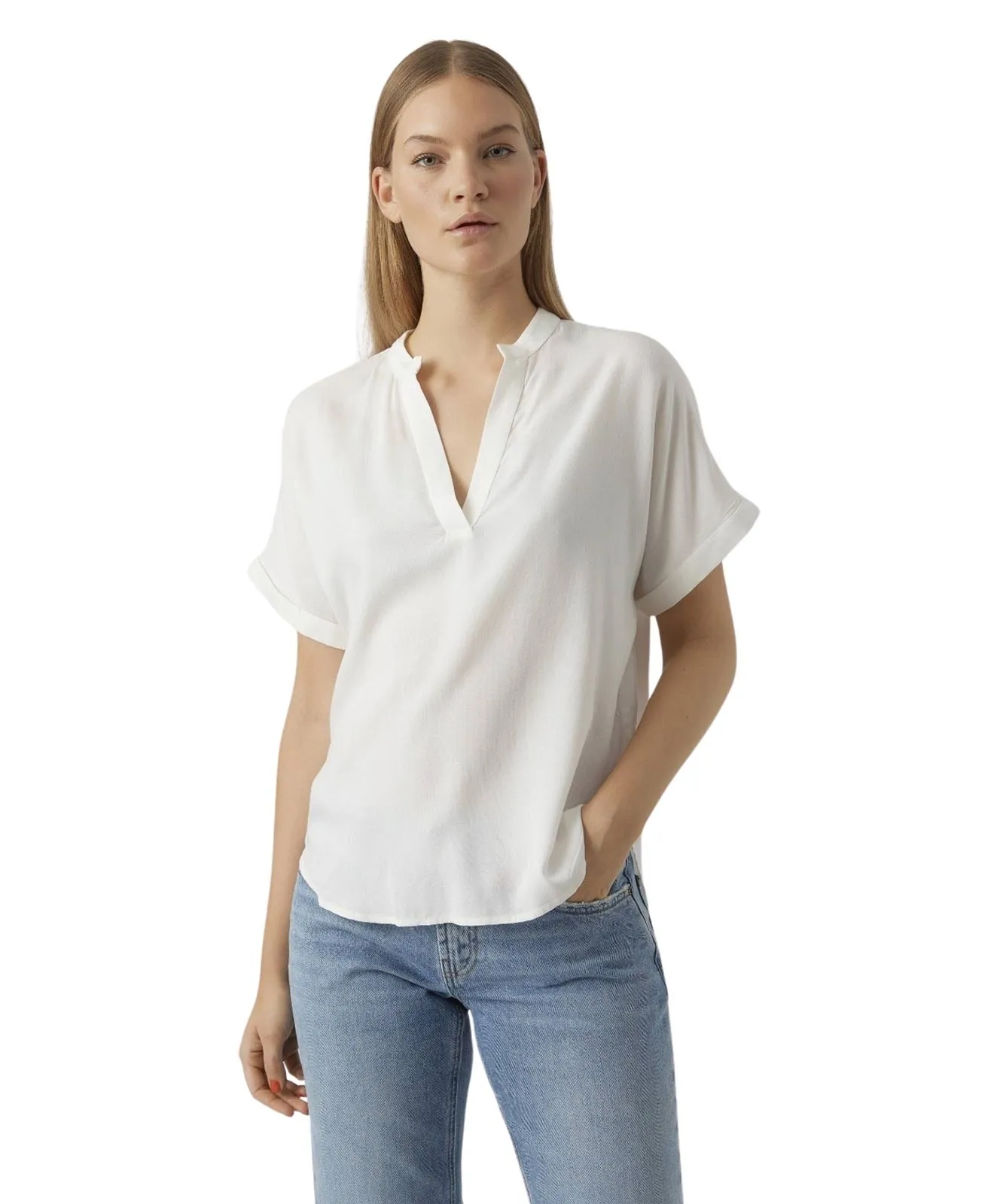Damen Shirt Beauty von Vero Moda in Snow White