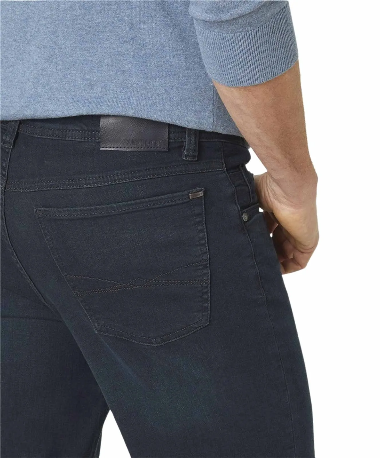 Herren Jeans Ranger Pipe Bermuda von Paddocks in Blue Black