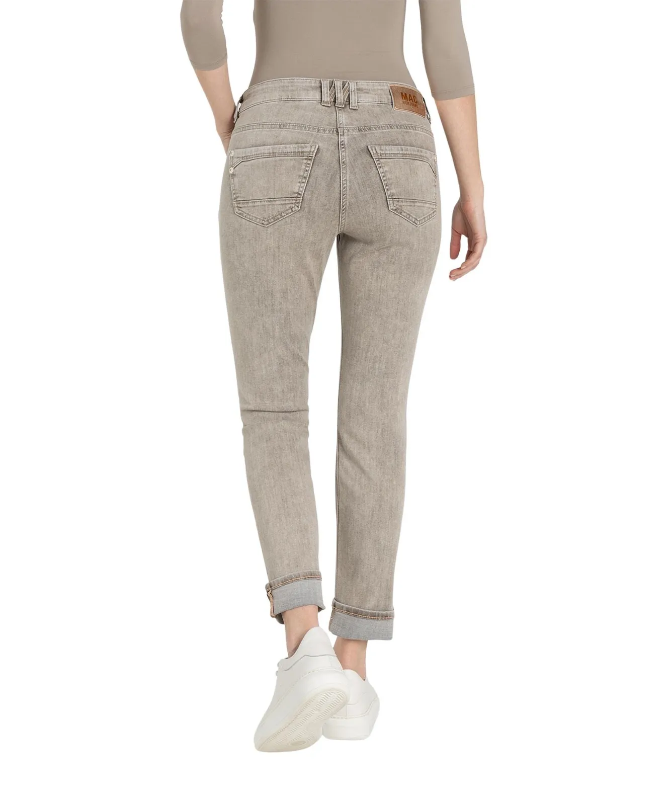 Damen Jeans Rich Slim von MAC in Beige Colored Wash