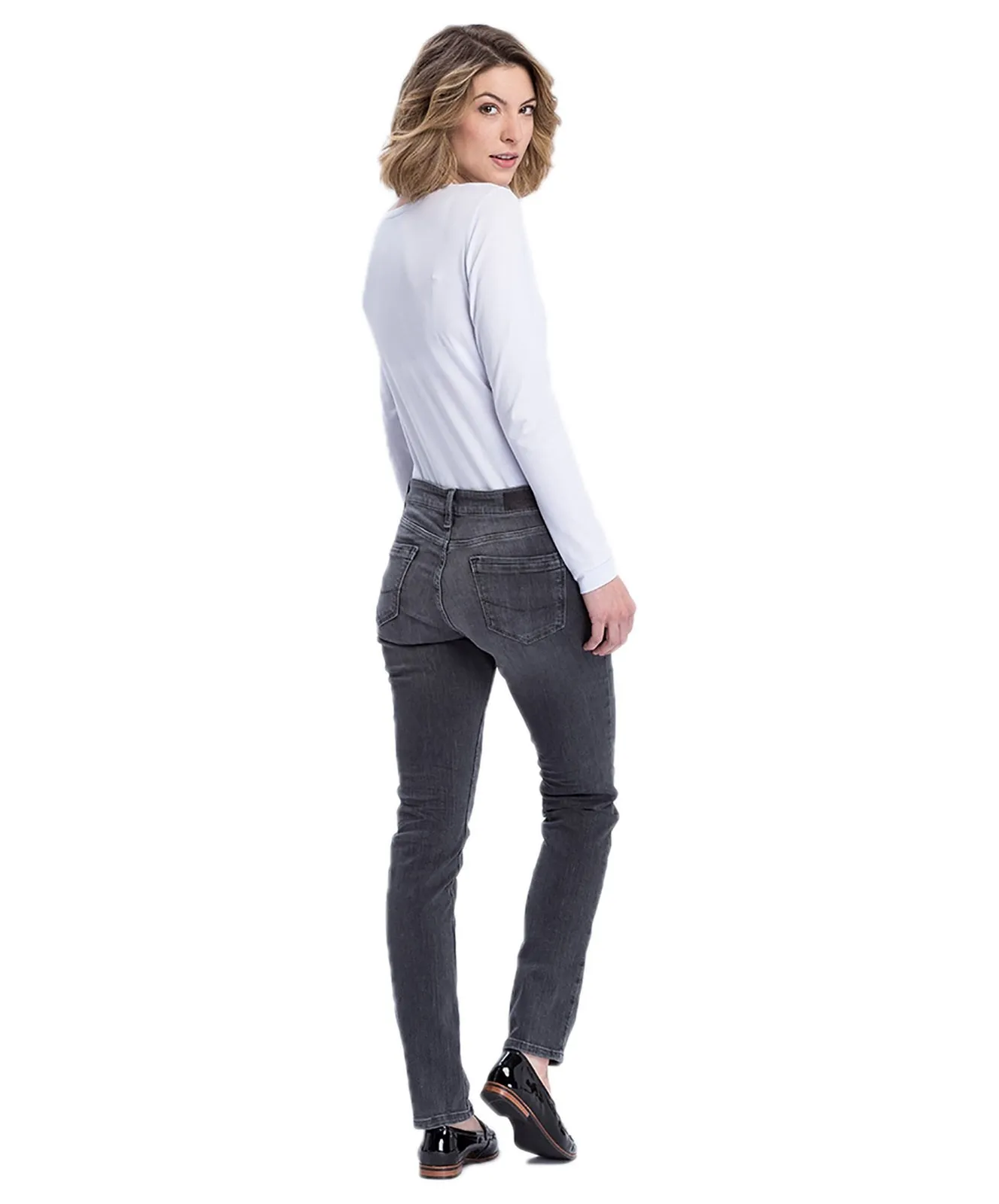 Damen Jeans Anya von Cross in Dark Grey