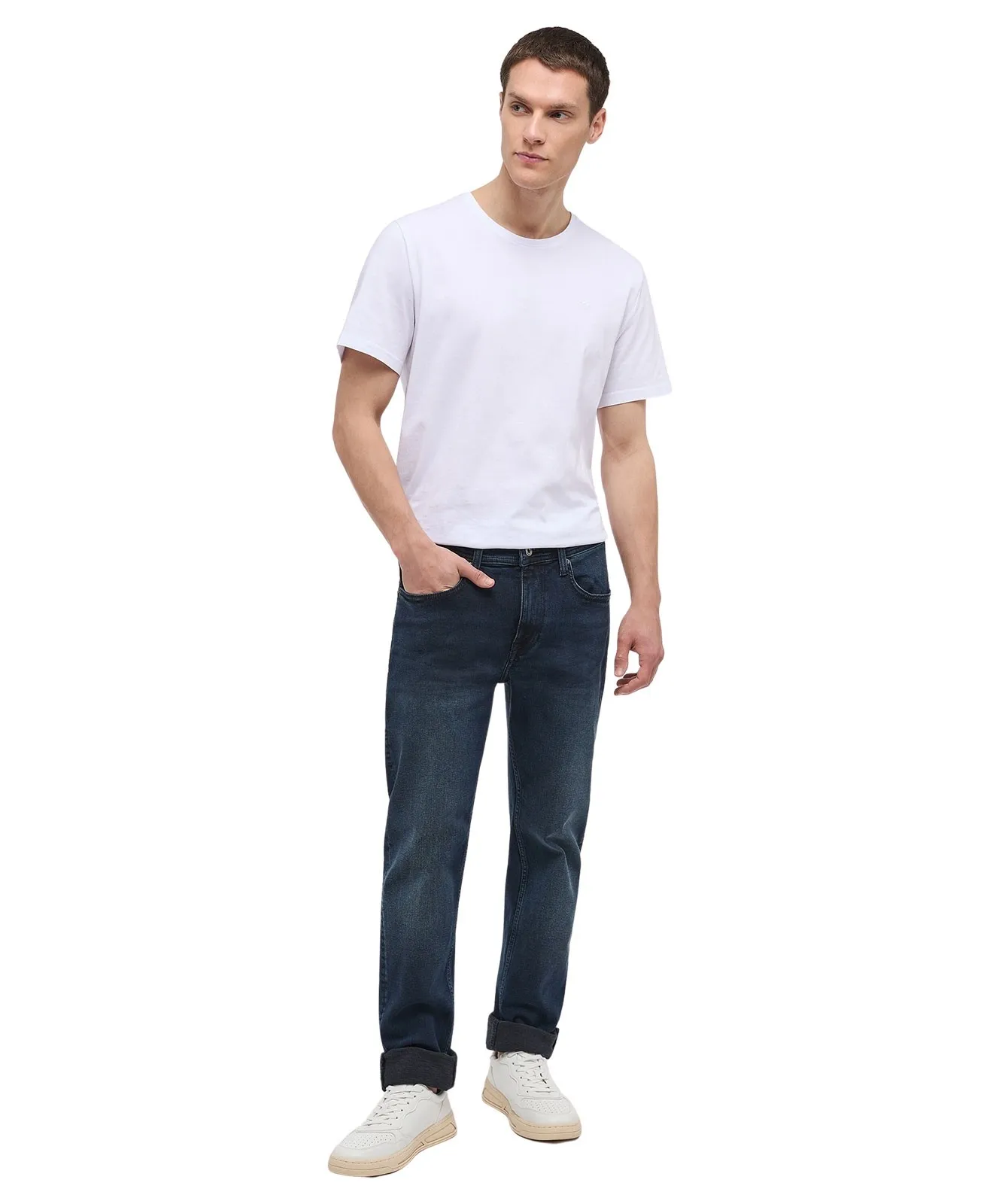 Herren Jeans Orlando Slim von Mustang in Blue Black Used