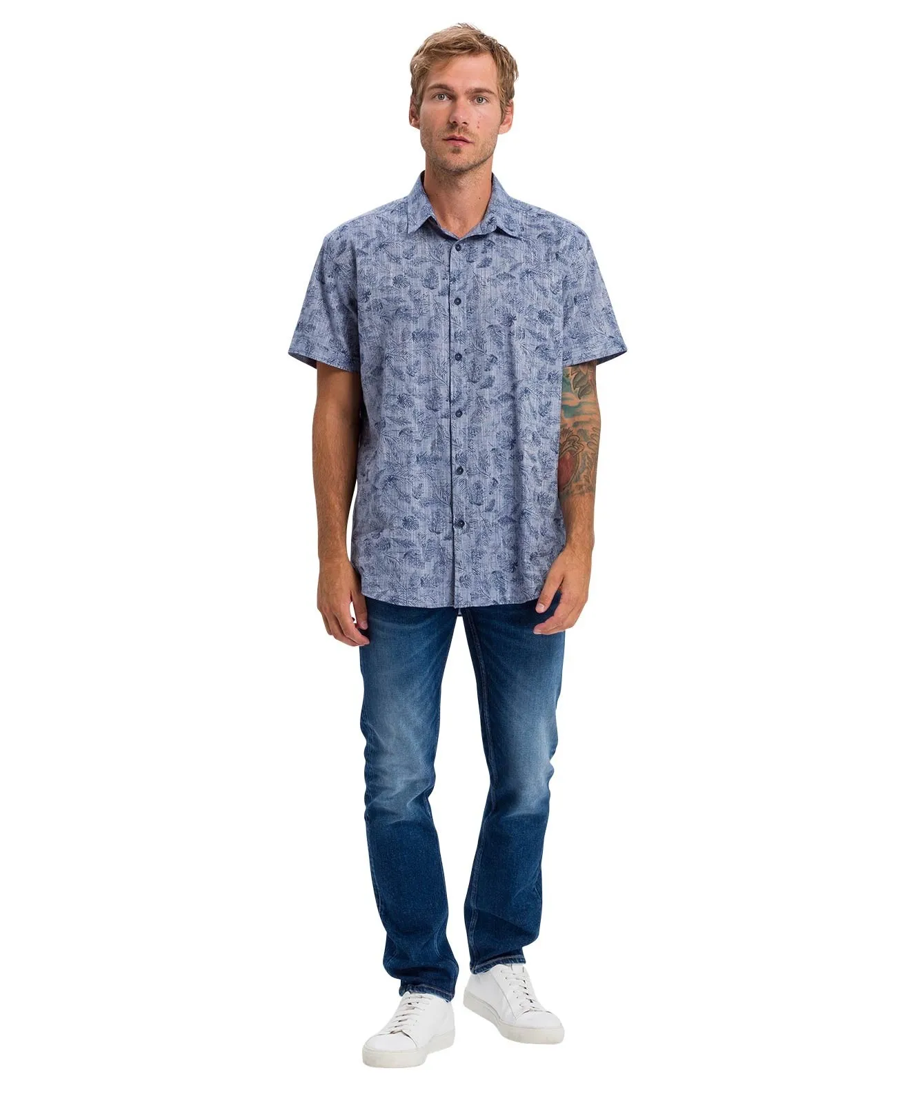 Herren Jeans Damien von Cross in Dark Blue