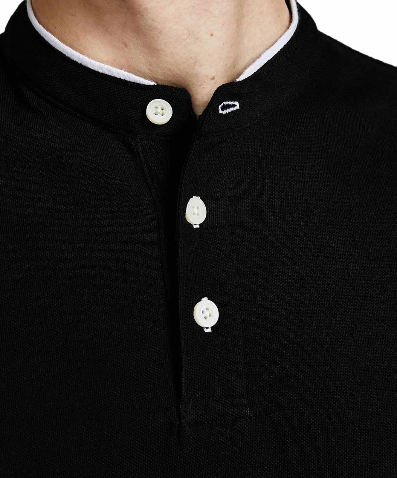Herren Shirt Paulos Mao von Jack & Jones in Black