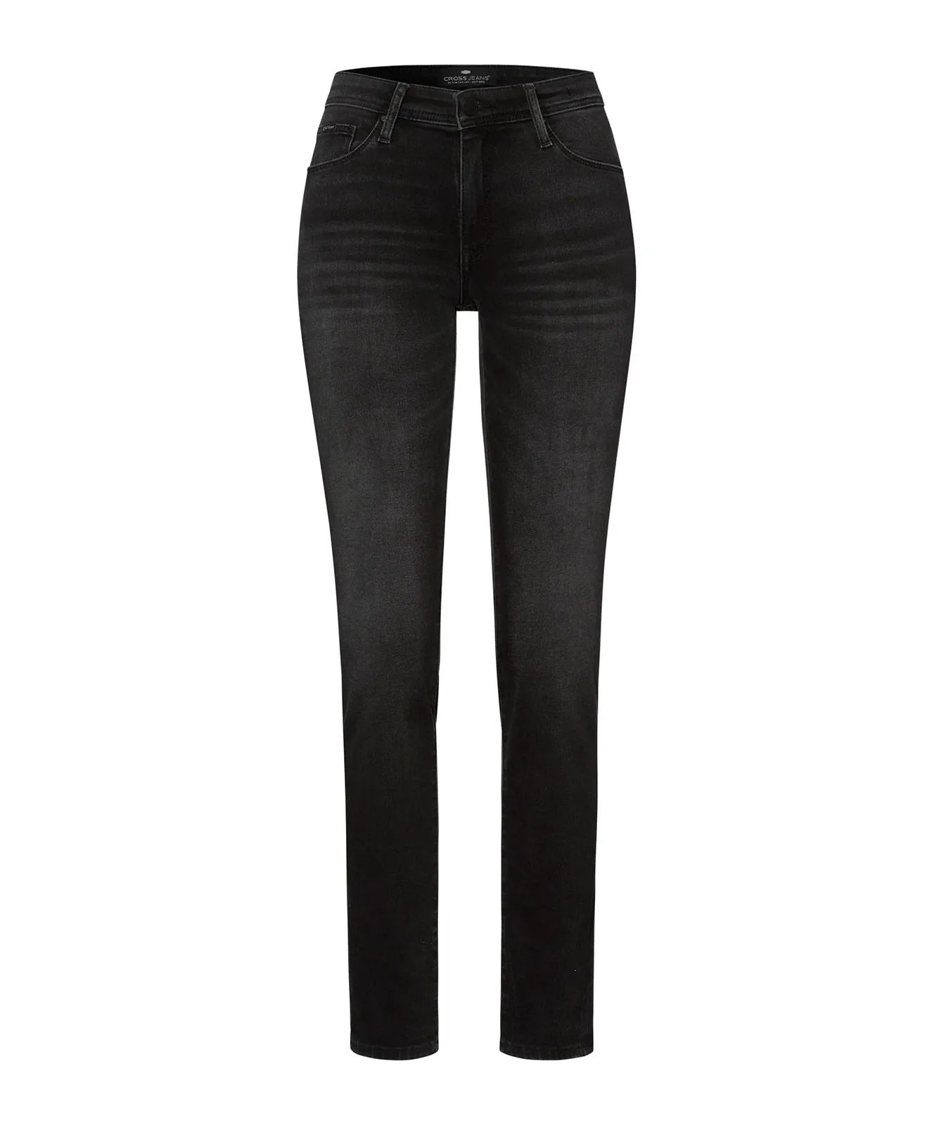 Damen Jeans Anya von Cross in Anthrazit