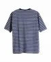 Herren Shirt Skate Graphic Tee von Levis in Breton Stripe Cream And Blue