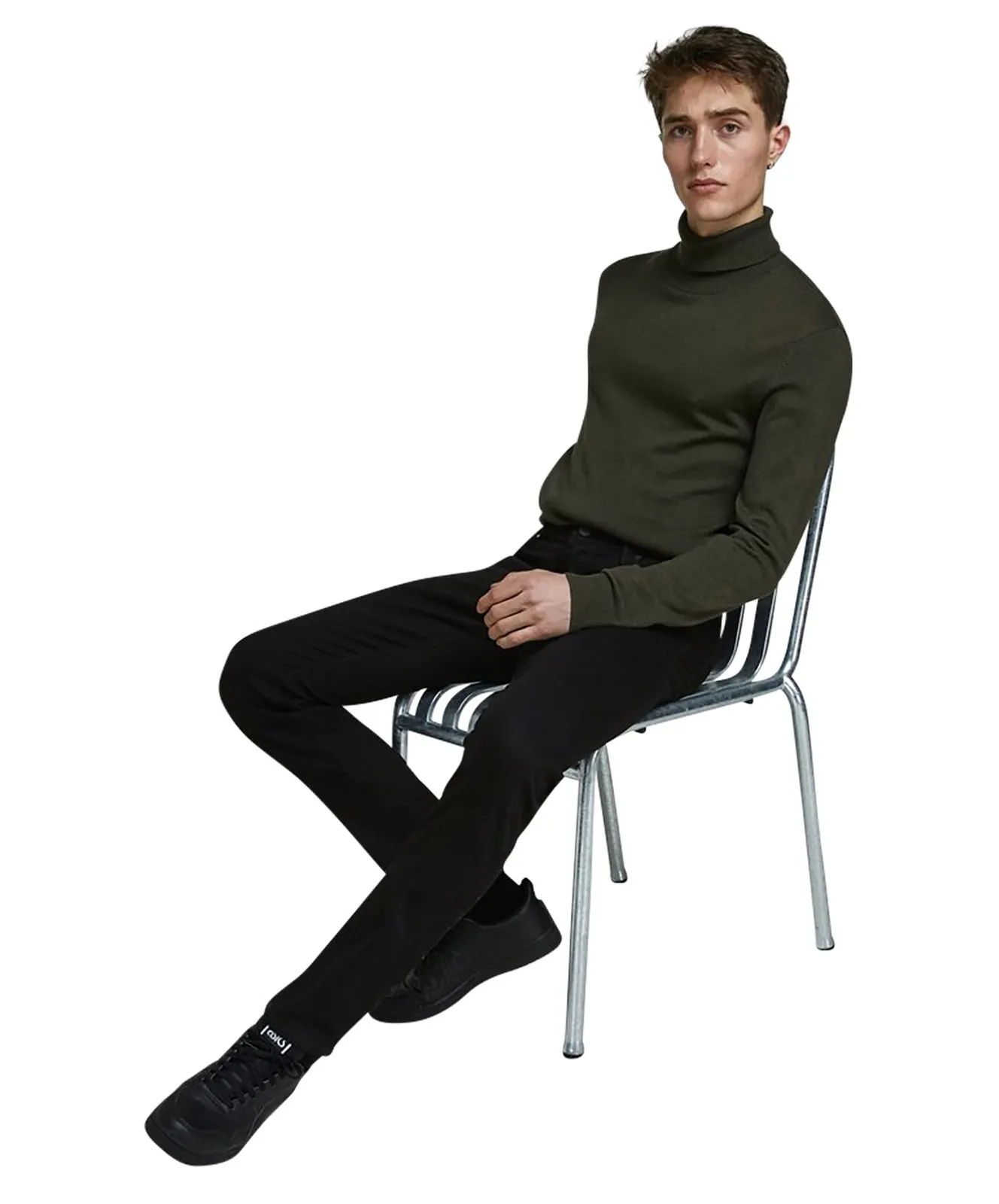 Herren Jeans Glenn Felix von Jack & Jones in Black Denim