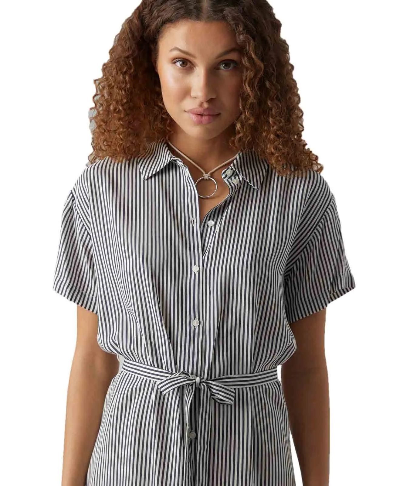 Damen Kleid Bumby von Vero Moda in Snow White India ink