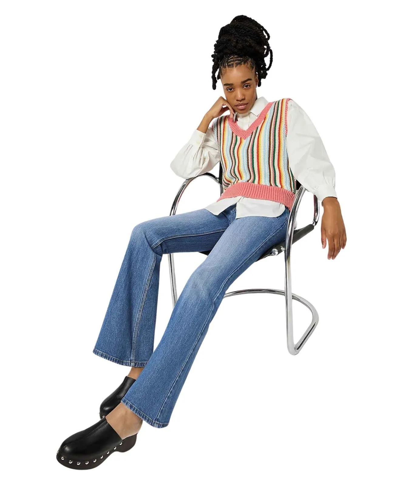 Damen Jeans Fierce Flare von Wrangler in Meadow
