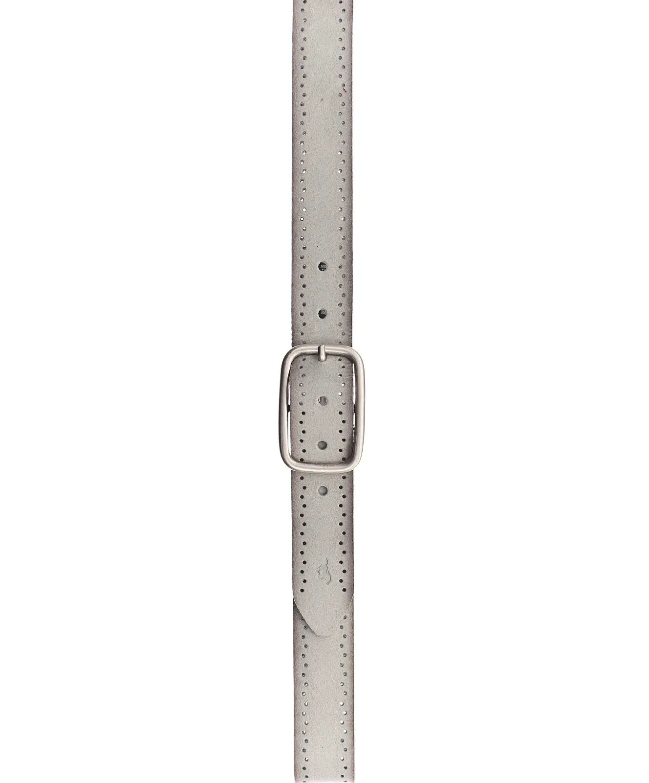 Damen Gürtel 35 mm Veloursgürtel mit Lochperforation von Mustang in Light Grey