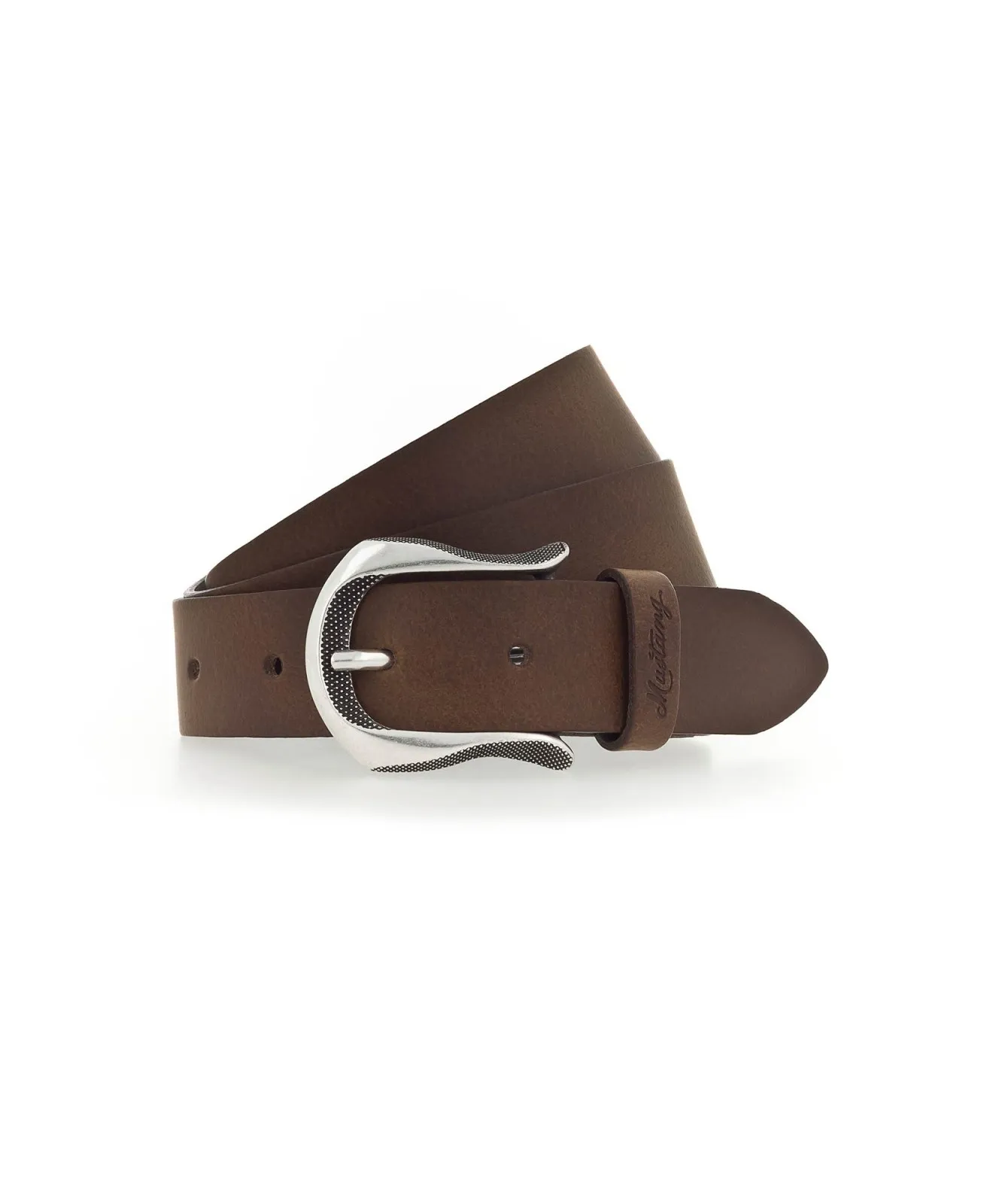 Damen Gürtel 30 mm Ledergürtel mit Schließe von Mustang in Baileys