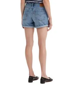 Levis 501 Shorts in blau mit Umschlag 