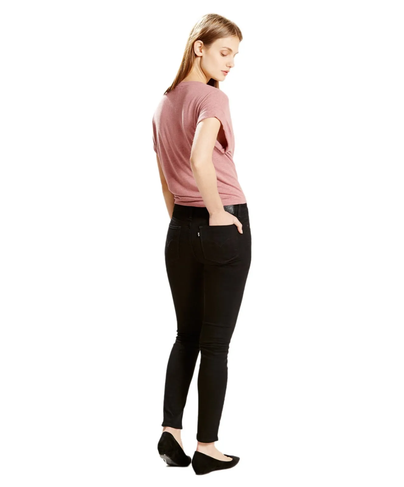 Damen Jeans 711 Skinny von Levis in Black Sheep